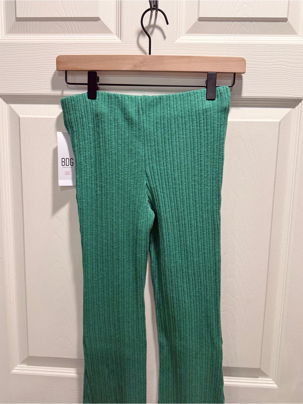 BDG Urban Outfitters Ribbed Flare Pants Green Size Small NWT Y2K - Picture 7 of 10